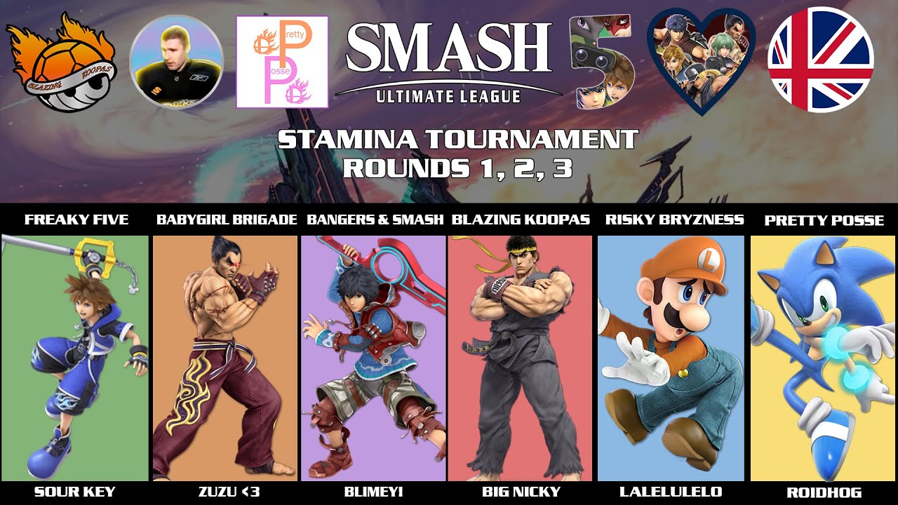 Smash Ultimate League - Stamina Tournament (Rounds 1, 2, 3)
