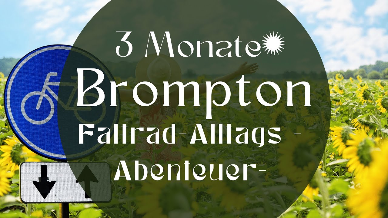 3 Monate Brompton und Faltrad - Tour am Rochlitzer Berg. Sichern des Rades beim Einkauf. SON Licht.