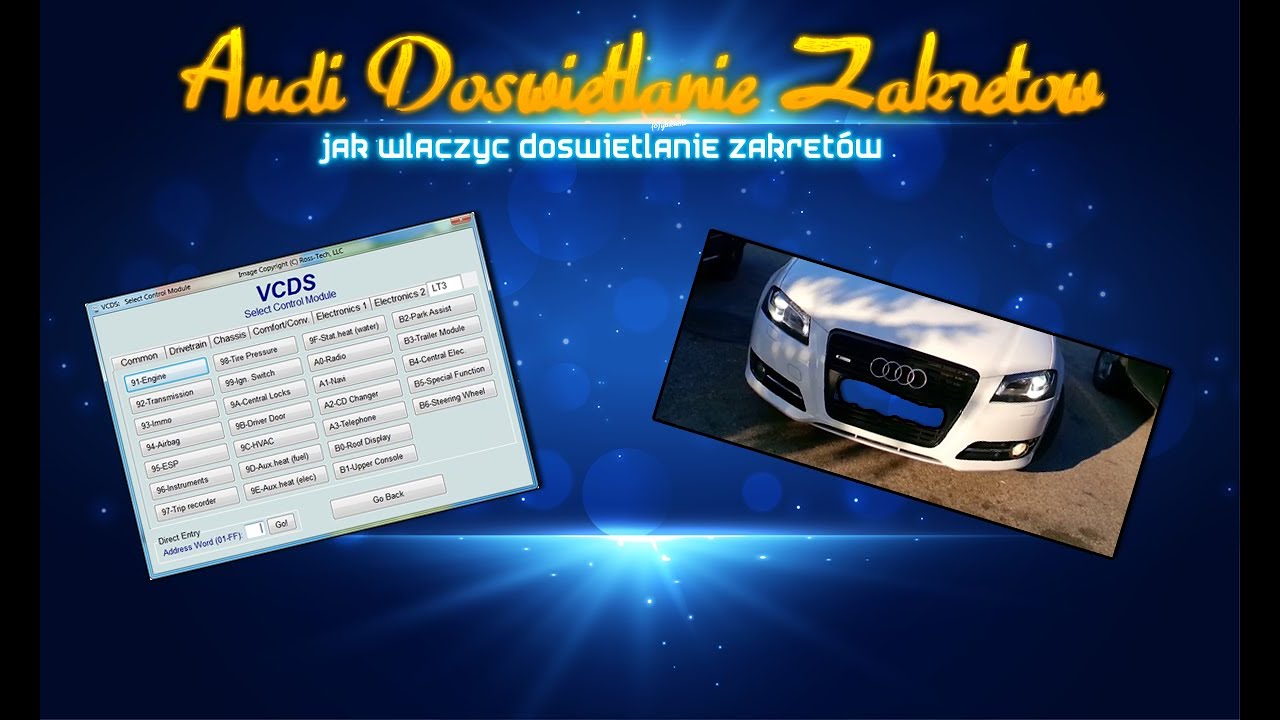 Jak Włączyć doświetlanie zakręt&oacute;w przez halogeny *VCDS*