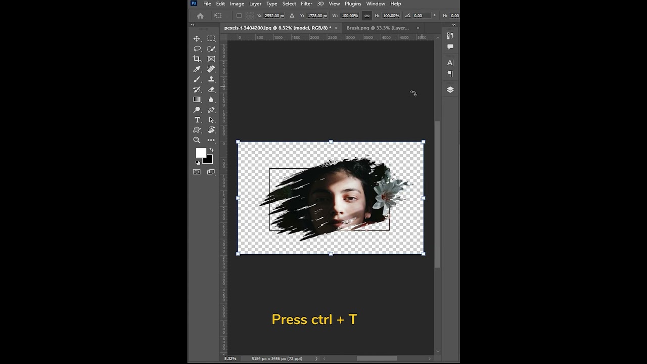 BRUSH STROKE EFFECT IN PHOTOSHOP || #tutorial #brushstroke