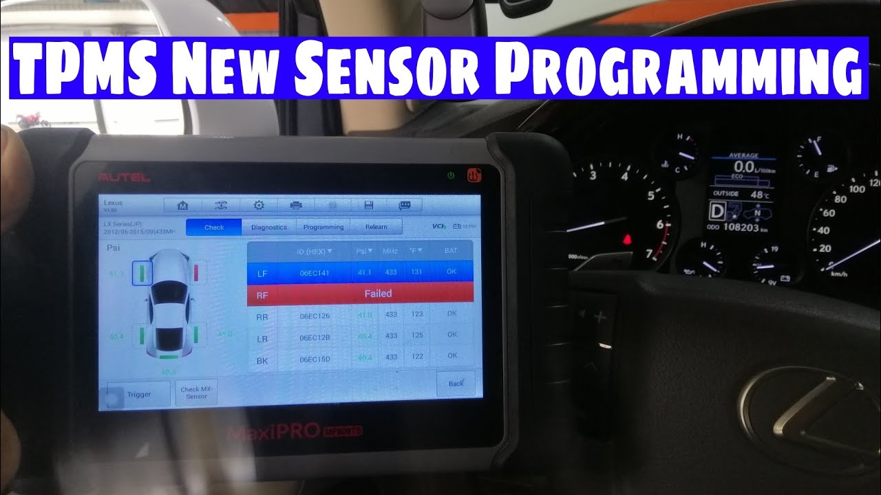 Lexus New TPMS Sensor Programming || All Vehicle same procedure