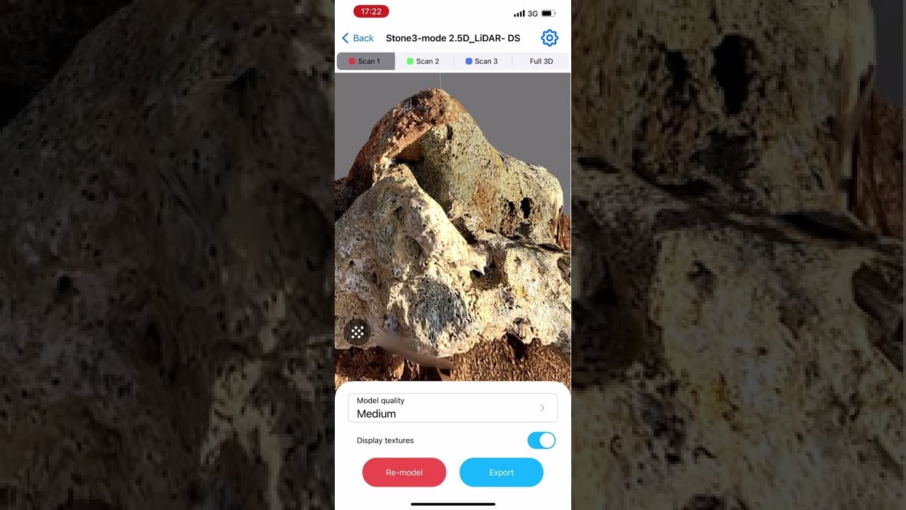 Smart 3D Scan app: easy 3D Stone LiDAR scanning with amazing details