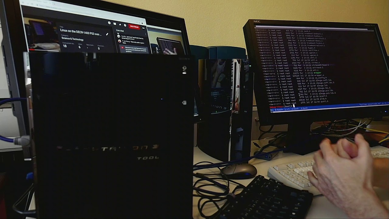 Linux on the DECR-1400 PS3 was not that easy, ..! :-/
