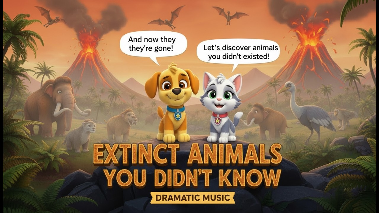 Extinct Animals You Didn’t Know 🦤 | Lost Creatures | Learning Videos for Kids | Tiny Tales Garden