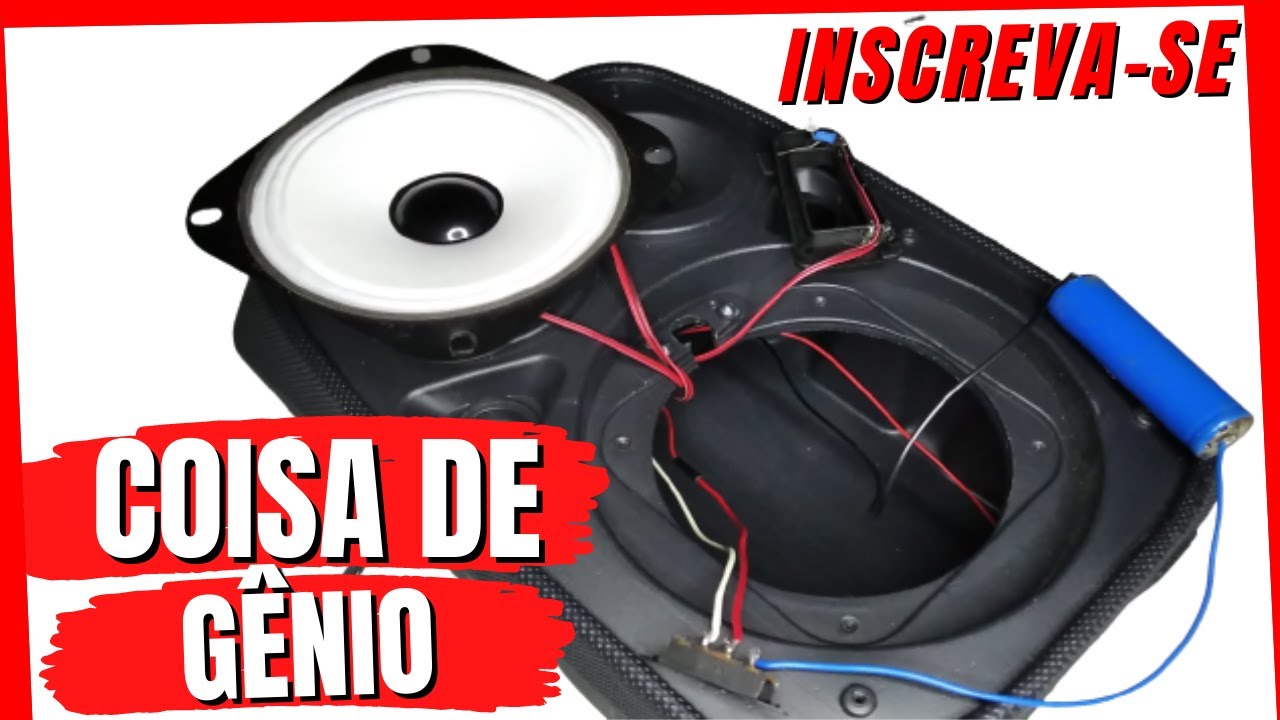 COMO TURBINAR CAIXINHA DE SOM : Adicionar bateria extra de forma correta!