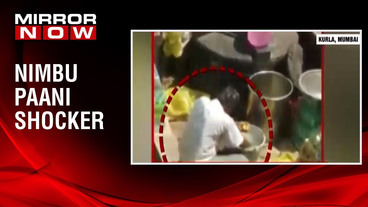 SHOCKING! Unhygienic preparation of 'nimbu pani' at Kurla station food stall