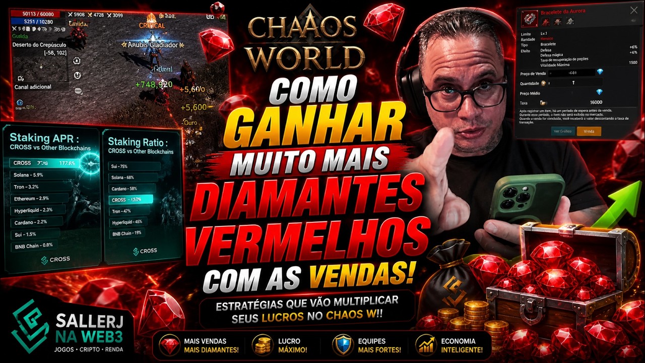 SEGREDO REVELADO PARA VENDER MAIS ITENS NO MERCADO EM CHAOS W - GUIA PASSO A PASSO MMORPG WEB3