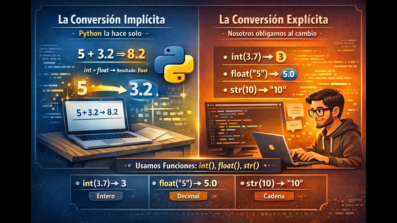 10 - Convertir entre tipos de datos  en Python | Pedro Lara