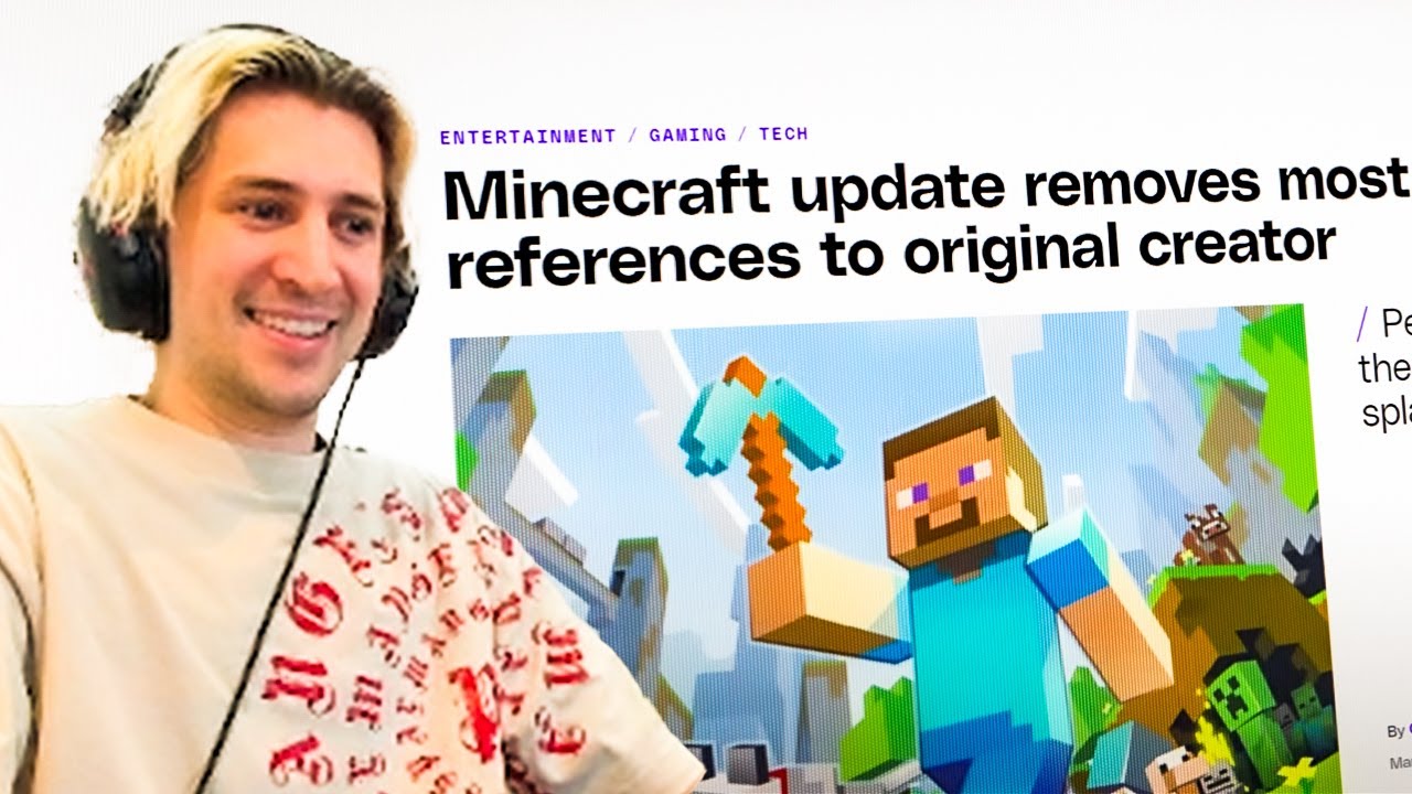xQc’s Reaction to the Untold Story Behind Minecraft's Creation!