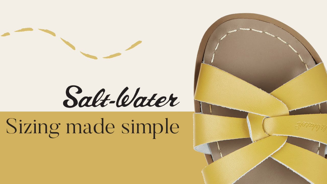 Salt Water sandals sizing explained