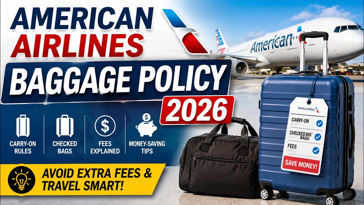 American Airlines Baggage Policy 2026 | Carry-On, Checked Bags, Fees & Money-Saving Tips