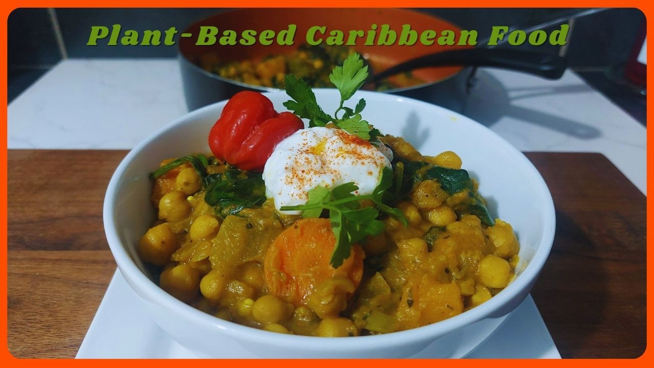 Карри из нута с тыквой и шпинатом по-карибски | Простой рецепт на растительной основе (Эпизод 4 и...