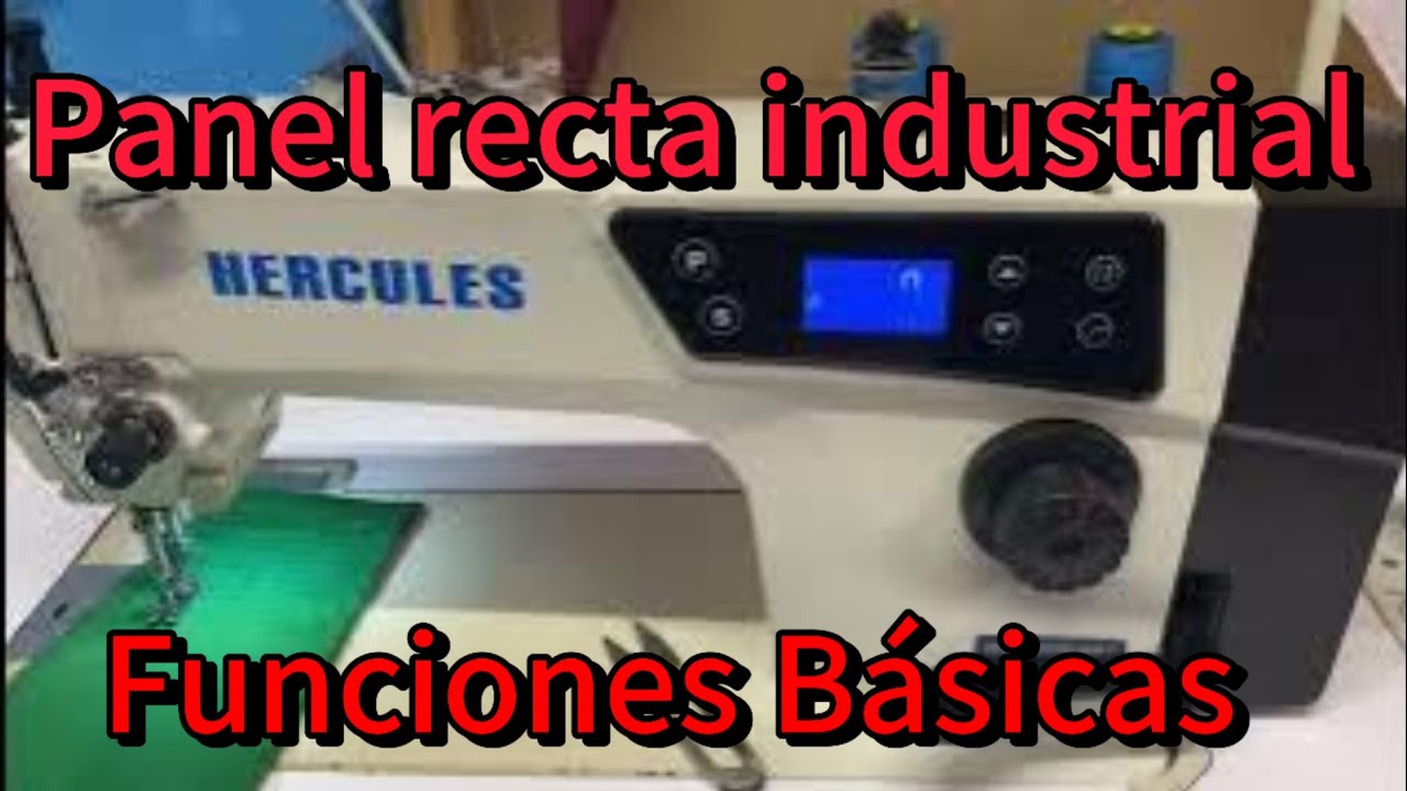 Panel de máquina recta y sus funciones