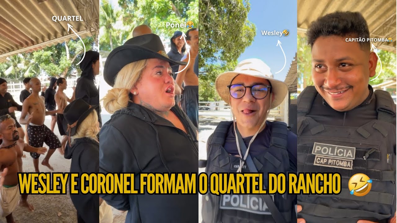 CAPITÃO PITOMBA E WESLEY FORMAM O QUARTEL DO RANCHO DO MAIA 😆😂