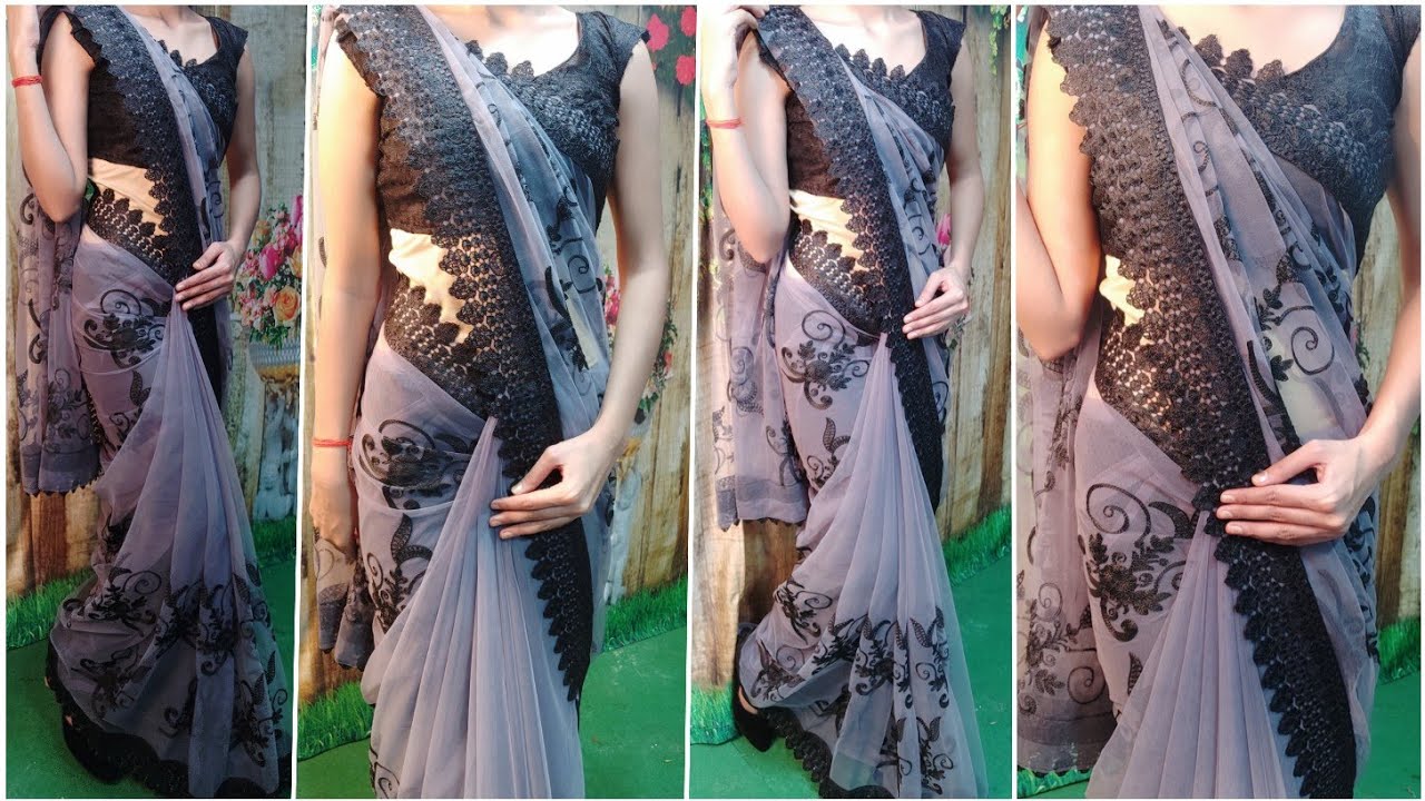 DRAPE YOUR NET SAREE PERFECTLY|NET SAREE DRAPING WITH PERFECT PLEATS|STEP BY STEP|HINDI