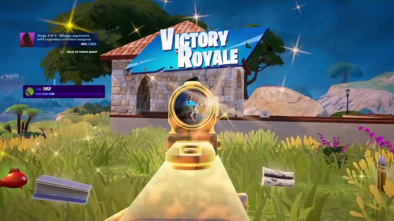 Winning A Fortnite Solo Match With Only Mythic Weapons😈😈 (No Commentary)