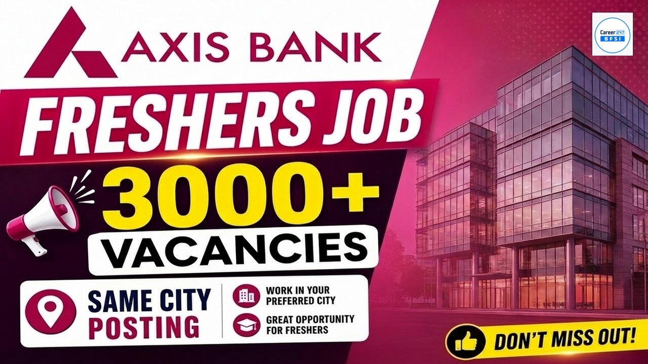 Axis Bank Freshers Job 2026 | 3000+ Vacancies | Apply Online | Private Bank Jobs