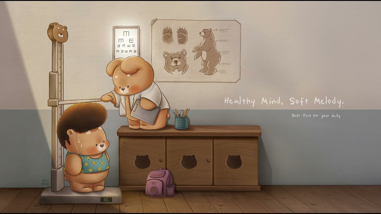 阿熊的健康練習：讓身體在音符中放鬆 Soft Jazz for a Relax BGM🎵 🧸｜Study / Work / Focus [3 HOURS]