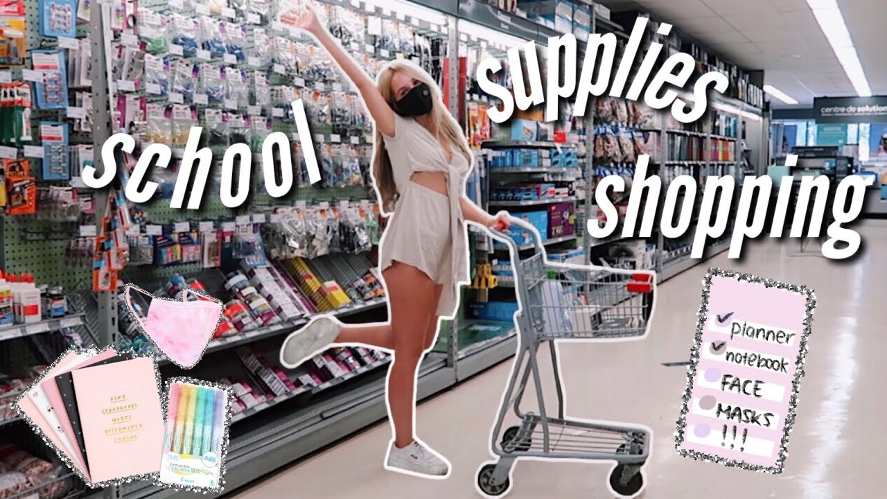 SCHOOL SUPPLIES SHOPPING + HAUL 2020 - what i bought for online school!