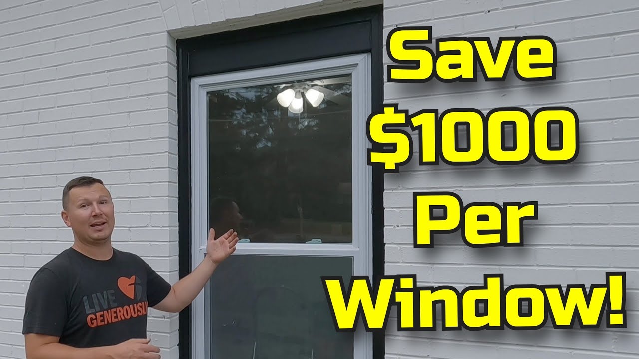 How to REPLACE 100 YEAR old WINDOWS | Replacement Windows in BRICK house | Don't PAY for SCAMS