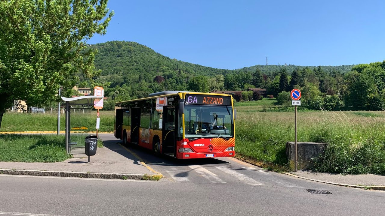 Mercedes Benz O530 Prima serie mat.529 di atb Bergamo sulla linea 6A Azzano