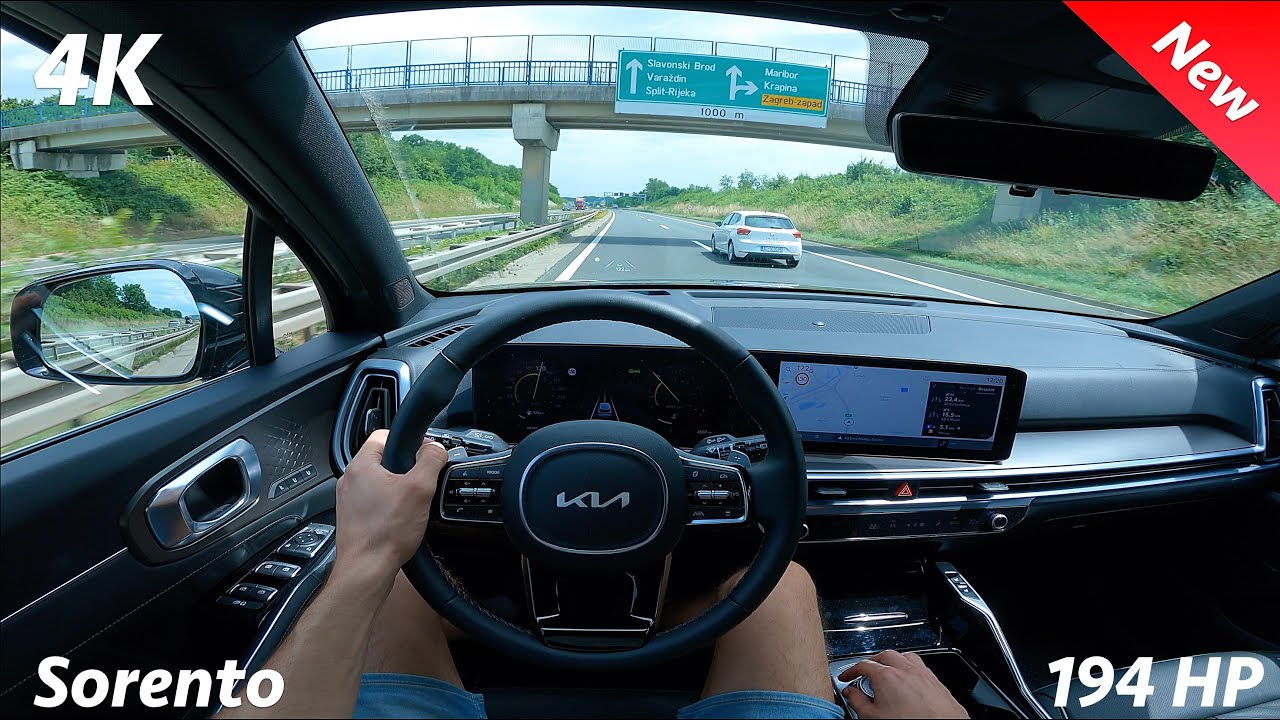 KIA Sorento 2025 POV Test drive 4K (2.2 CRDi - 194 HP, 8-DCT 4X)
