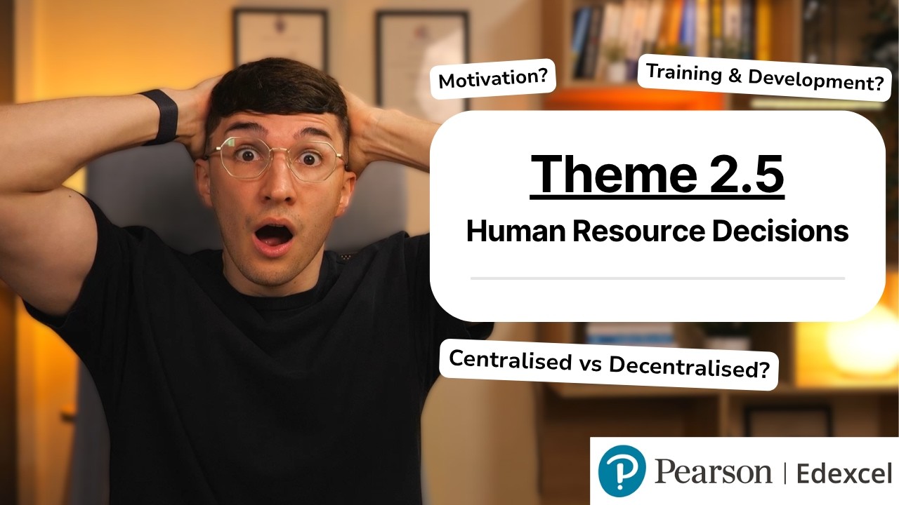Тема 2.5 &ndash; Решения в сфере управления персоналом | Edexcel GCSE Business (повторение материала)