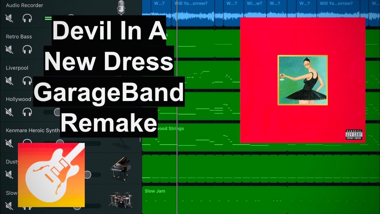 HOW TO MAKE “DEVIL IN A NEW DRESS” BY KANYE WEST ON GARAGEBAND (98.1% accuracy - best one yet?)