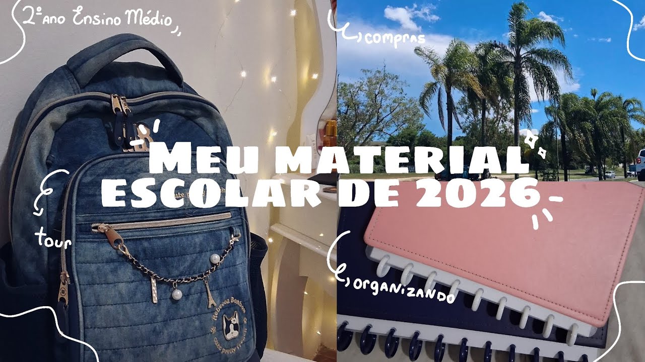 daily vlog | materiais escolares, compras, passeio, organização, tour pelo meu material...📚🩵