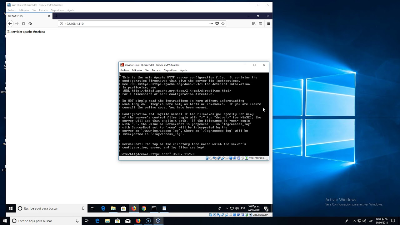 Configuración de host virtuales en Apache sobre Centos 7