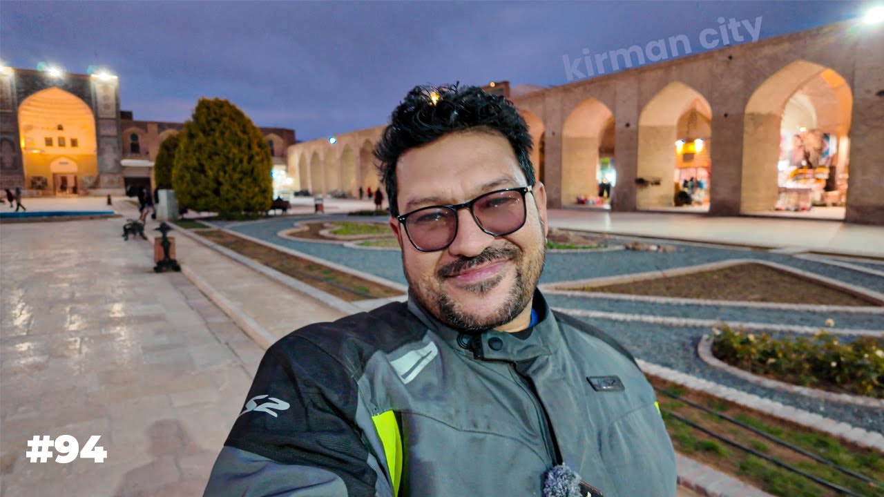 Shadad City 🇮🇷 to Kerman City | Kerman Grand Bazaar | Story 94 | Solo Bike Ride