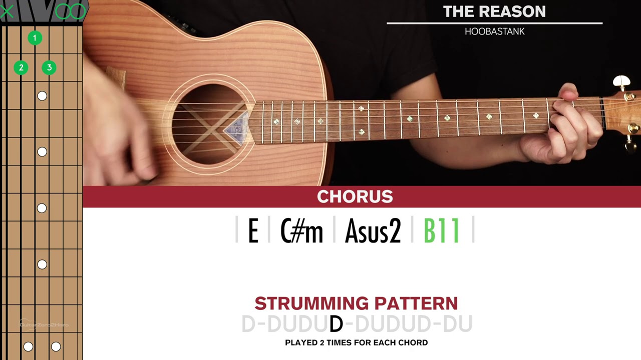 The Reason Guitar Cover Hoobastank 🎸|Tabs + Chords|