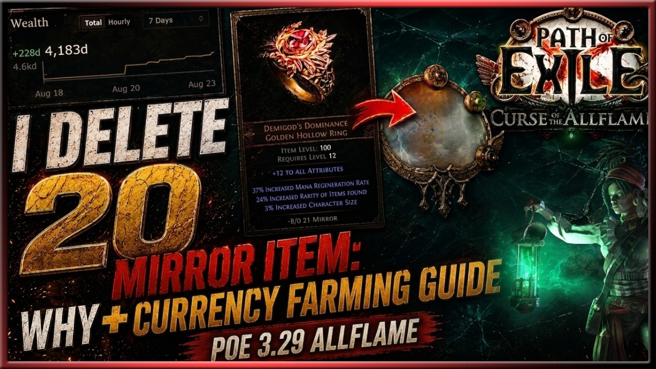 Я УДАЛИЛ предмет за 20 Mirror: зачем + Гайд по фарму валюты &mdash; PoE 3.29 AllFlame