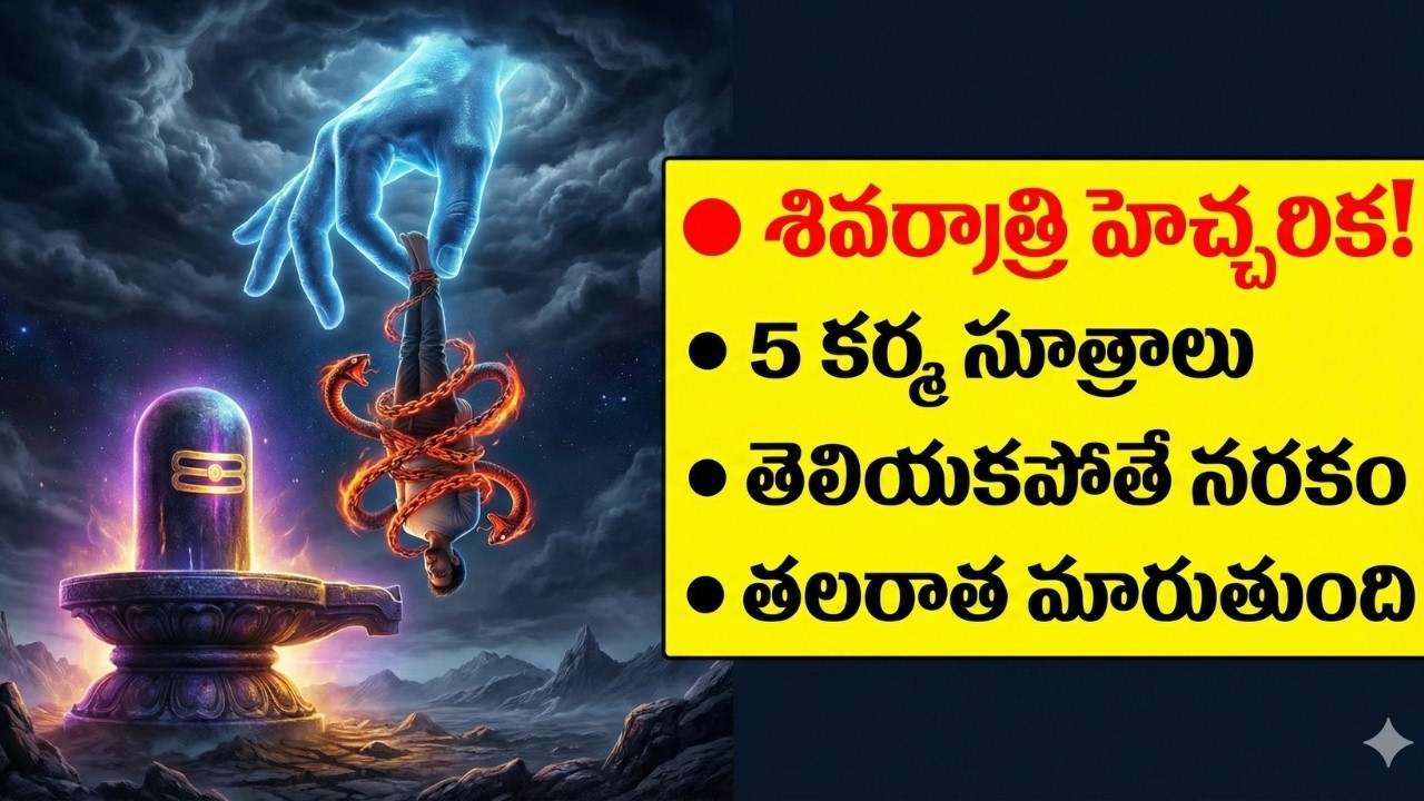 శివరాత్రికి ముందు ఈ 5 కర్మలు వెంటాడితే సర్వనాశనం! || Shiva Karma Theories Shivaratri