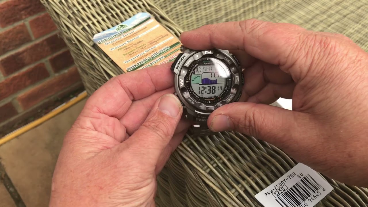 ОБЗОР Casio PRW-2500T-7ER Titanium Pro Trek