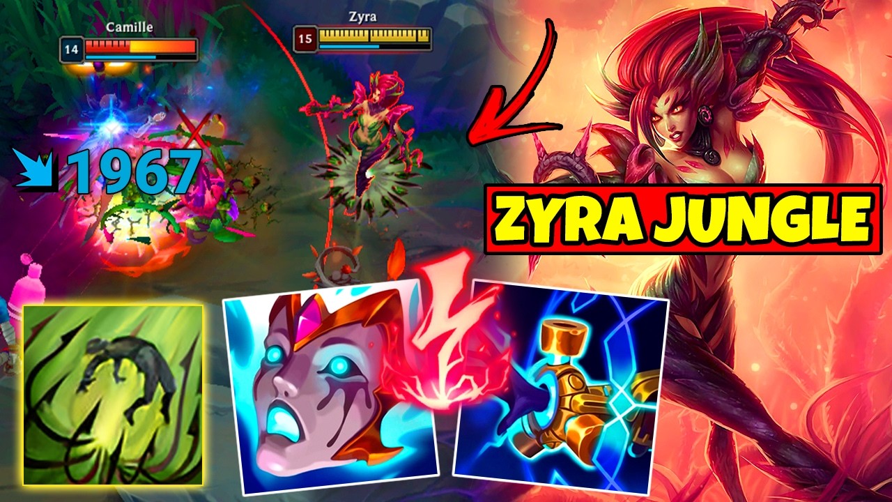 FIZ A BUILD DA MELHOR ZYRA DO CHALLENGER COREANO NA JUNGLE