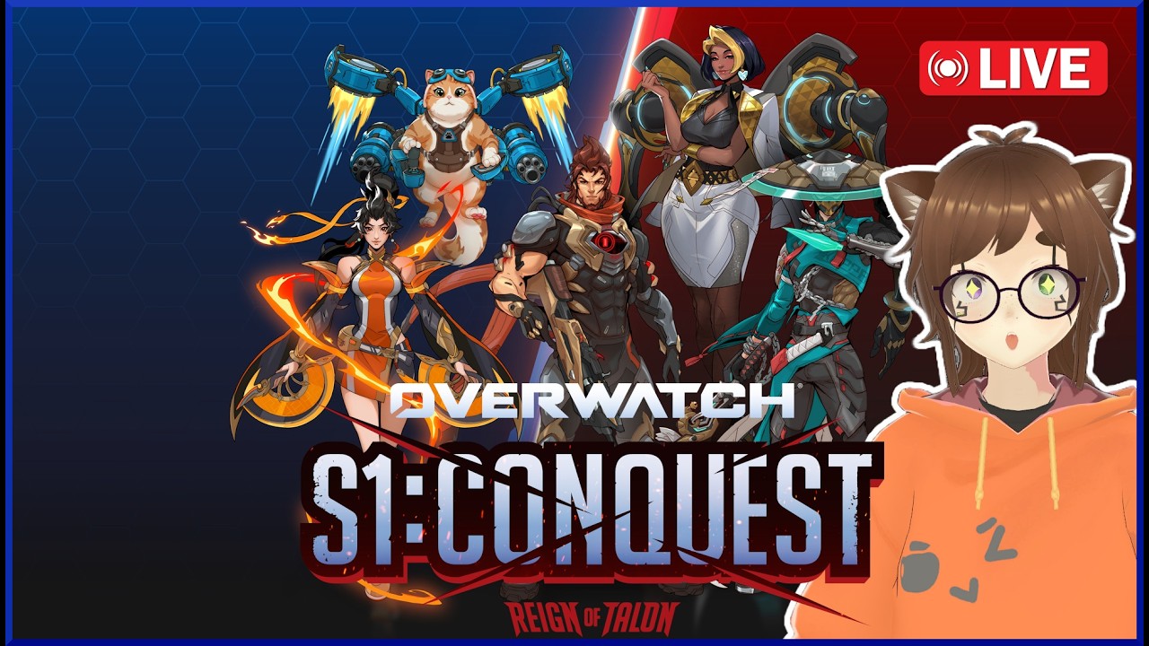 🔴 LIVE | Overwatch | S1: Conquest | Ranked Gamer