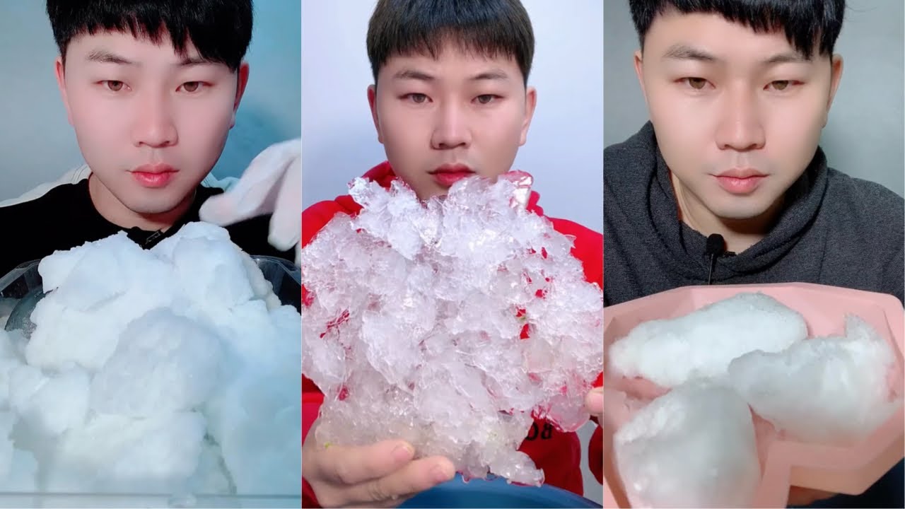 White Ice Eating ASMR | Crushed Ice | Ice Eating