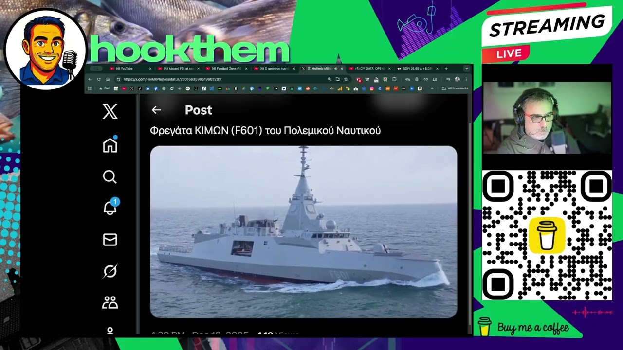 Belharra FDI Kimon Class Frigate HN F601 - Παραλαβή και τελετή ύψωσης της Ελληνικής σημαίας.