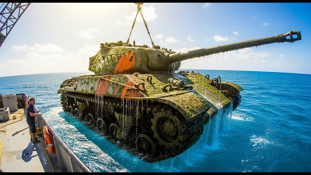 I Found a WWII Tank Underwater! Full Tank Restoration & First Start