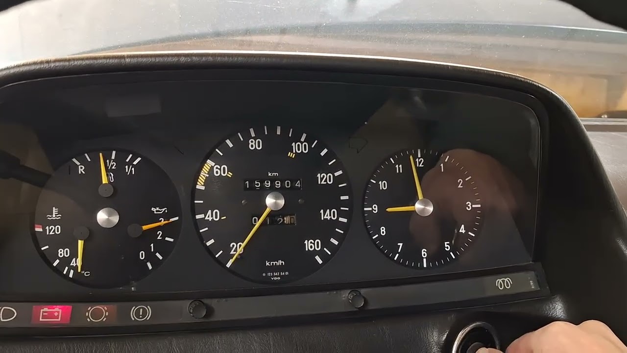 Mercedes Benz W123 200 Diesel Sommerdiesel im Winter Kaltstart 