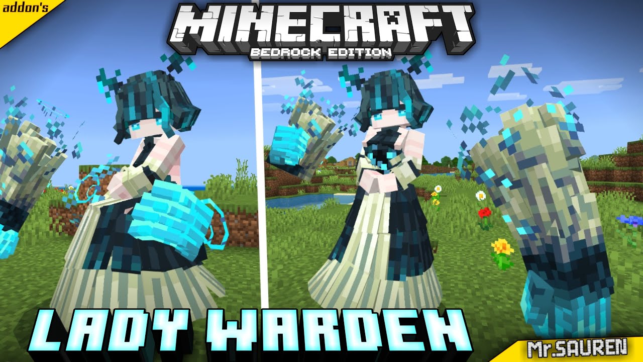 💕Lady Warden (Port Bedrock)❗Mods & Addons Minecraft PE/BE 1.21.132+