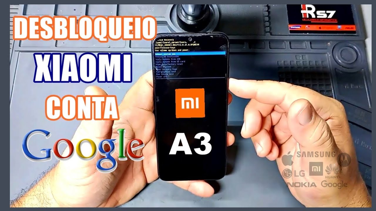 DESBLOQUEIO CONTA GOOGLE XIAOMI MI A3 ATUALIZADO 2024