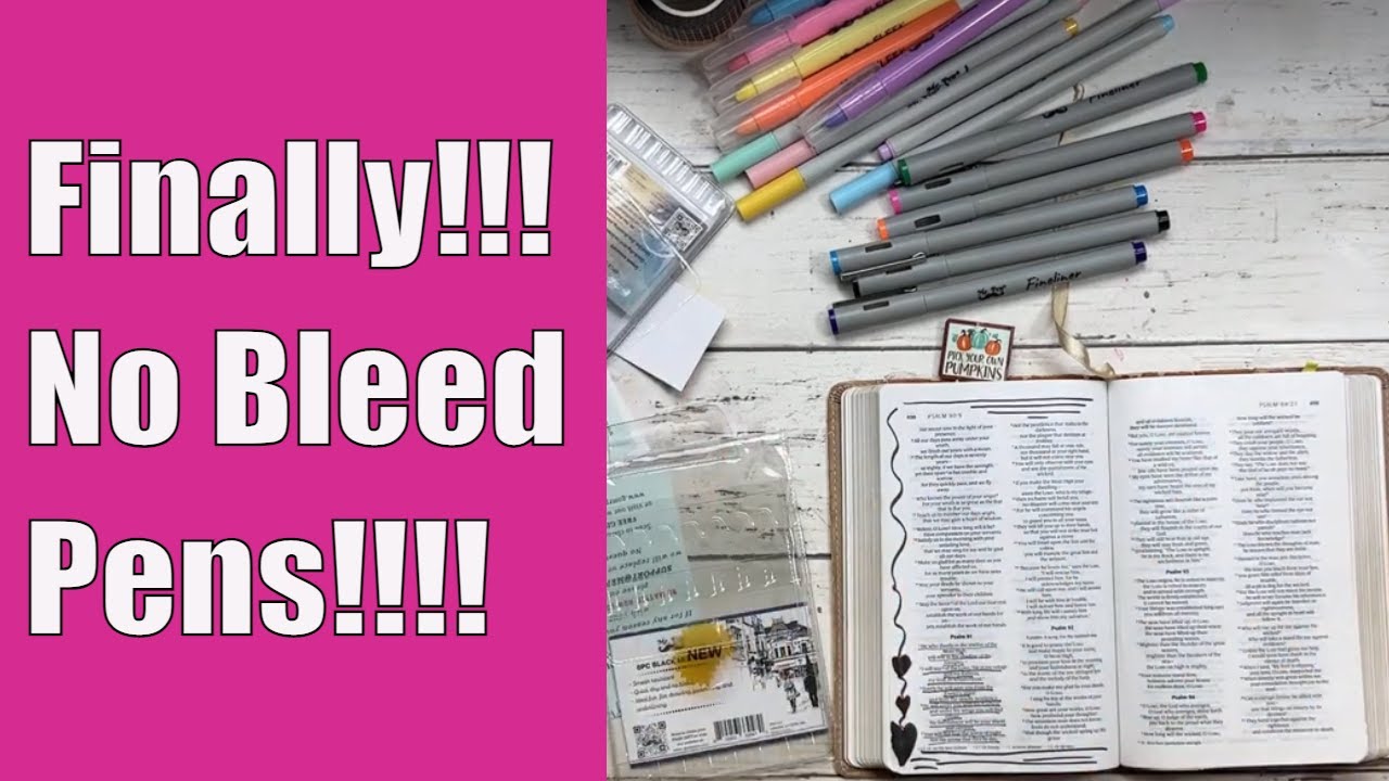 Pens That Don't Bleed Through - Let's Review These No-Bleed Pens and Other Supplies from Mr. Pen.
