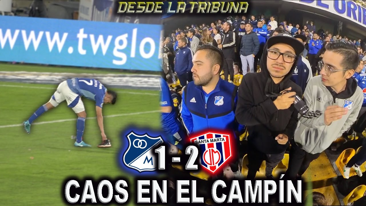 CAOS EN EL CAMPÍN DESDE LA TRIBUNA MILLONARIOS vs UNIÓN MAGDALENA (1-2) Liga Colombiana 2025-II