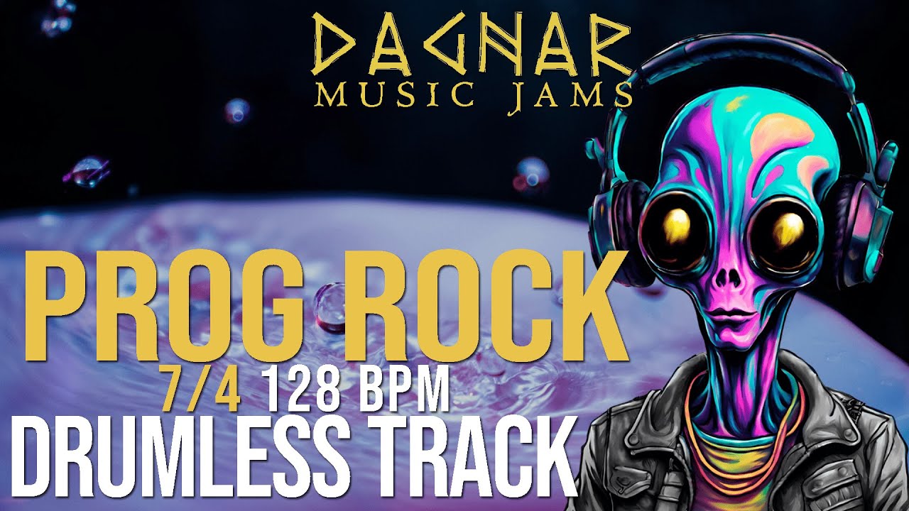 Prog Rock 7/4 - DRUMLESS TRACK | 128 BPM | Play Along for Drummers