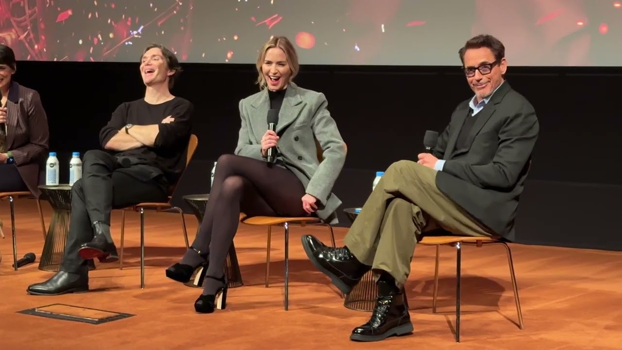 奧本海默 Oppenheimer Q&A with 席尼·墨菲 Cillian Murphy, 艾蜜莉·布朗 Emily Blunt and 小勞勃·道尼 Robert Downey Jr.