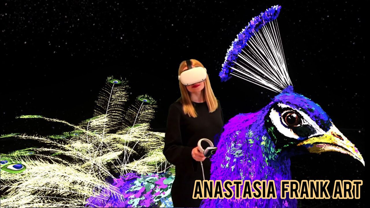 Peacock - Virtual Reality Painting with Open brush/Tilt brush
