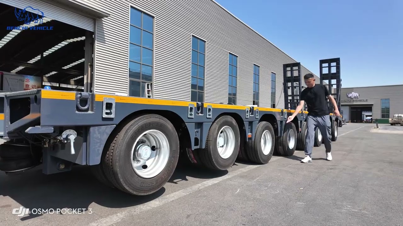 💥 MUST SEE 🚛 | 8-Axle Low Bed Full Specs! 80T Heavy Haul King Tested