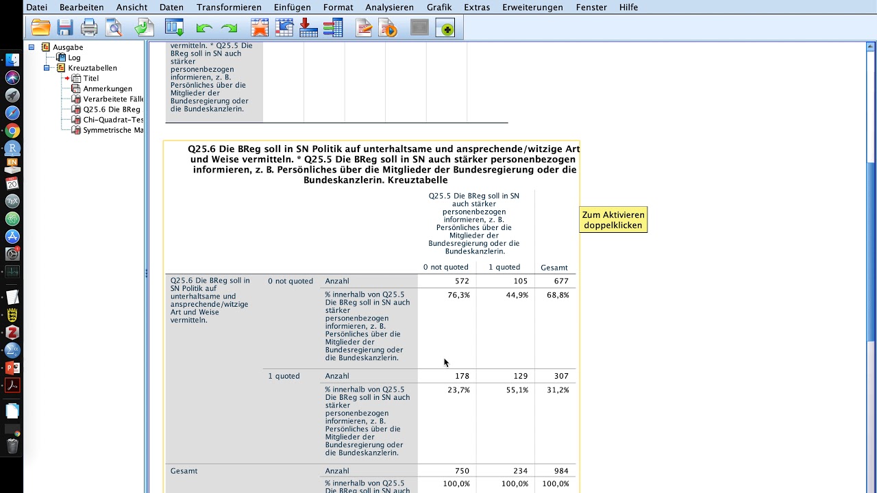044 Kreuztabelle mit Chi2 und Cramers V in SPSS